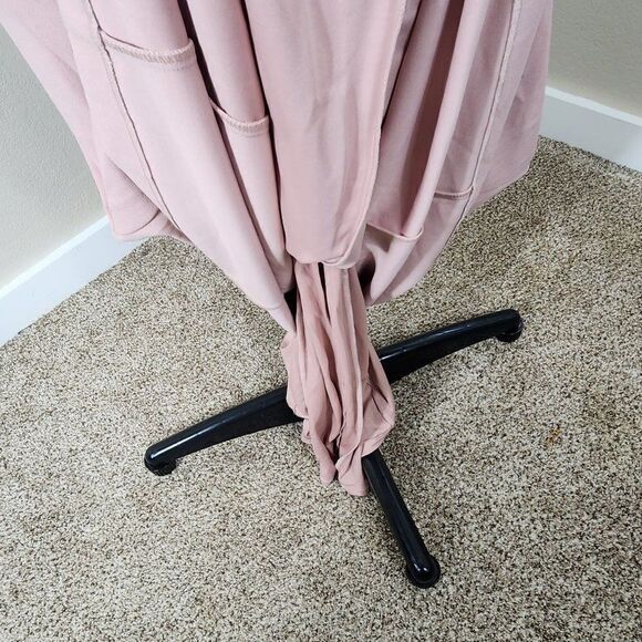 JS COLLECTIONS Beaded Illusion Sleeve Trumpet Gown In Blush NWT Size 4 - Picture 16 of 16